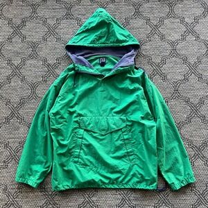 Vintage Gap Jacket Mens Large Green Anorak Windbreaker Nylon Outdoors 90s